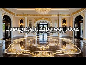 Luxury Gold Entryway Ideas: Beverly Hills Mansion Interior Design!