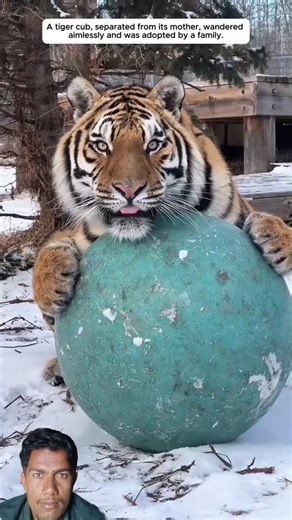 Tiger Cub Separated From Its Mother 🐯💔 | Emotional Wildlife Moment #animals #tiger #shorts