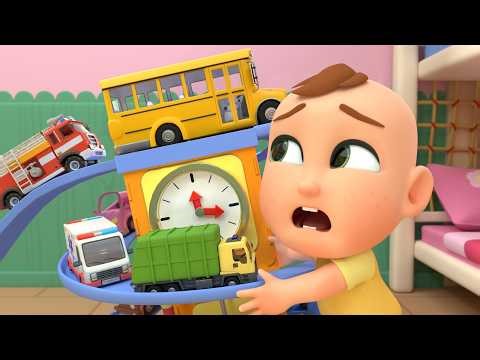 Wroom Wroom! 🚌 School Bus vs. The Clock | Baby songs | Nursery Rhymes & Kids Songs