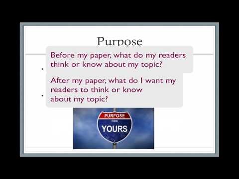 Audience, Purpose & Genre