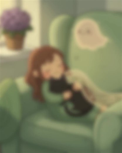 Kawaii Halloween Wallpaper Set: Green Witch, Ghost & Cat (digital Download) With Inky and Ghosty - Etsy