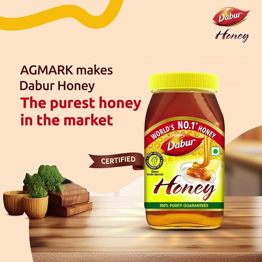 14 reactions · 12 comments | The Agmark Special Grade Certification on Dabur Honey makes it the purest in the market! #DaburHoney #AsliHoney #PureHoney #Honey #Healthy | Dabur Honey | Facebook