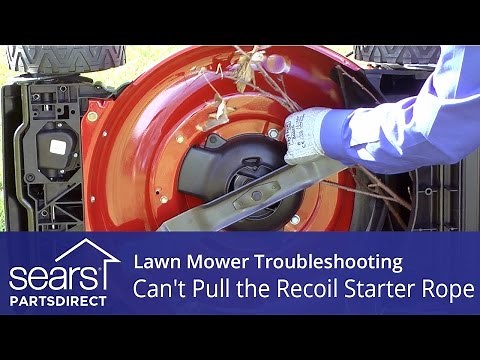 How to Fix a Lawn Mower that Won’t Start: Can't Pull the Recoil Starter Rope
