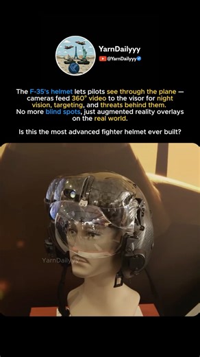 F-35 Helmet: See Through the Plane! 😎✈️ Insane Tech