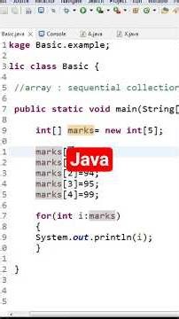 array in java..