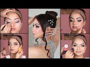 Glam Makeup + Sleek Chic Hairstyle | Full Beauty Tutorial