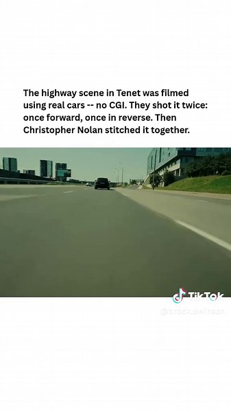 Real Car Stunts in Tenet's Highway Scene