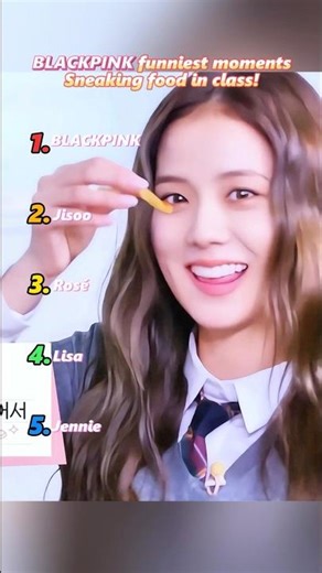 BLACKPINK funniest moments #kpop #blackpink #lisa #rosé #jennie #jisoo #eating #shorts #fyp #happy