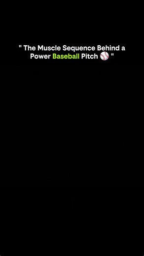 SCIENCE | FACTS | EXPALIN on Instagram: "A lightning-fast baseball pitch isn’t just strength — it’s a perfect, biomechanical chain reaction powered by your entire body. Here’s how the muscle sequence actually works: 1. Leg Drive Begins Everything – Power starts from the ground. The quads, glutes and calves explosively push off the mound. 2. Hip Rotation Engages – The hips whip forward, transferring stored energy upward. 3. Core Activation – Abs and obliques twist hard, stabilizing the spine and 