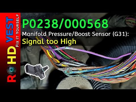 How to fix P0238 Manifold Pressure/Boost Sensor (G31) Signal too High - wiring issue Octavia Mk II