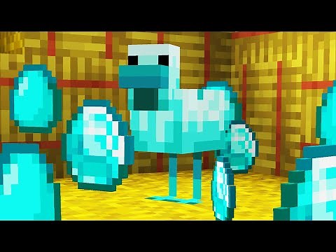 Minecraft but Chickens Lay Diamonds...