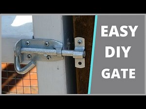 How To Build A Simple Wooden Gate || Clean Design || No Diagonal Bracing