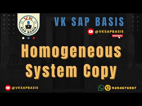 PROJECT: Homogeneous System Copy