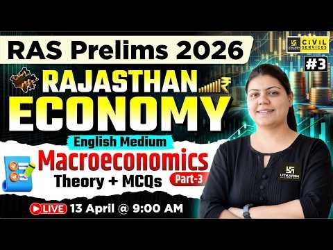 Macroeconomics | Rajasthan Economy for RAS Prelims 2026 | English Medium | Madhuri Ma'am