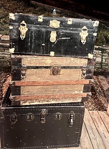 Trunks - Old Antique Trunks- Variety of 8  Vintage Finds Ready for a Beautiful Restoration of One or Multiples From These Vintage Offerings. - Etsy