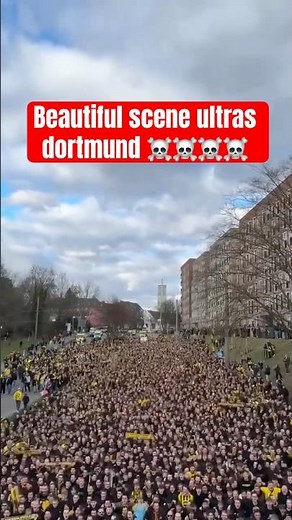 INSANE Borussia Dortmund Ultras Street March 🔥 10,000+ BVB Fans Take Over the City in Epic