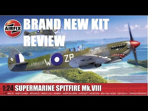 Brand new Airfix 1/24 Spitfire Mk.VIII Review.