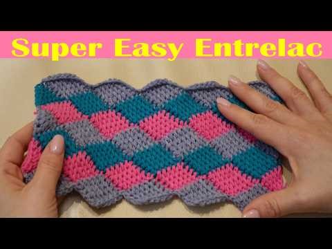 Super easy Entrelac knitting for beginners.