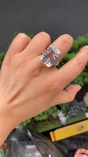Natural White Crystal Ring Certified - Etsy