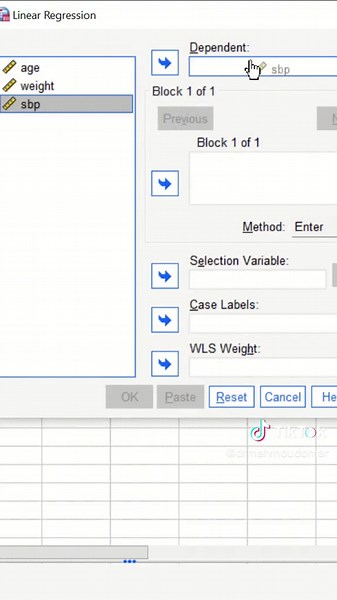 Multiple linear regression in SPSS #shorts