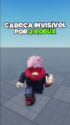 NOVA CABEÇA INVISÍVEL POR 2 ROBUX no ROBLOX