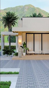 Modern Hidden roof house design with 2 Bedrooms, Self Contained. #goviral #housedesign