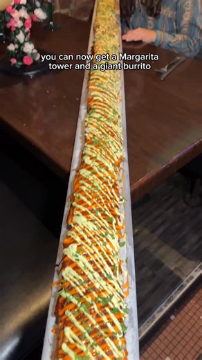 Some insane new items at @mesaroyaloak !!! Amazing for a party or just a delicious fun dinner #michiganfoodie #detroitfoodie #metrodetroit #michiganfood #mexicanfood #margarita #margaritatower #mexicanrestaurant #crazyfood #giantburrito #burrito #mexicanfoodporn #royaloakmi #royaloakmichigan | Isabelle Michigan Food and Things to Do