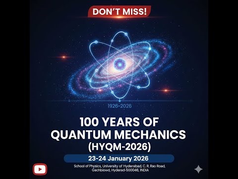 100 Years of Quantum Mechanics (HYQM-2026)