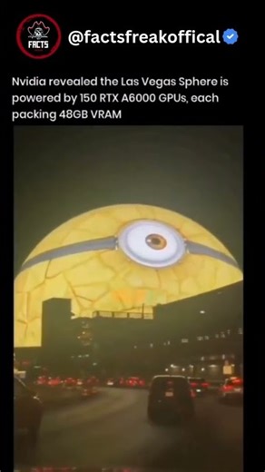 🎇 Title: The Las Vegas Sphere Is a GPU Supercomputer Disguised as a Building 🤯💻