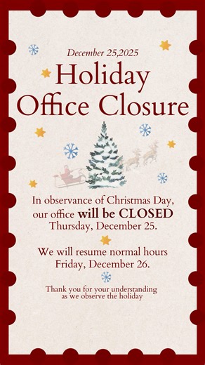 In observance of Christmas Day, the Cook County Treasurer’s Office will be closed on Thursday, December 25. 🎄 Normal operating hours will resume Friday, December 26. Online services remain available at cookcountytreasurer.com. Thank you for your understanding, and we wish you a safe and peaceful holiday season. #CookCountyTreasurer #CookCountyGovernment #PublicService #HolidaySchedule #OfficeClosure | Maria Pappas