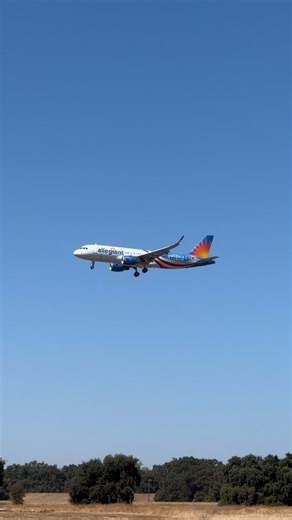 Allegiant Air Airbus A320 America 250 Livery Landing at Sacramento International Airport! #shorts