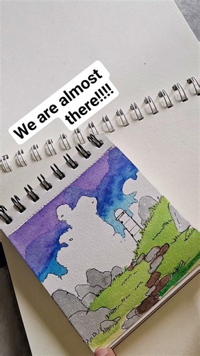 Ghibli art! #watercolorpainting #japanese #ghibli #anime#reels #shorts #ghibliart #easydrawing