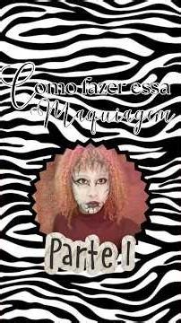 Como fazer maquiagem de zebra parte 1 #maquiagemartistica #tutorial #zebramakeup