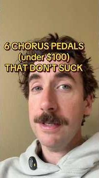 6 chorus pedals under $100 that don't suck! #guitarpedals #musician #guitarist #foundonreverb