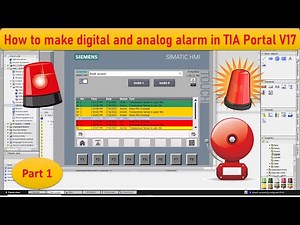 How to make digital alarms and analog alarms in TIA Portal V15 | WinCC | SCADA | PLC | Part-1