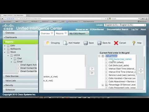 UCCX 9 CUIC Report Customization