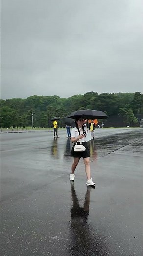 皇居散歩 |【4K】 Rainy Walking Imperial Palace Tokyo Japan (June 2026) #shorts