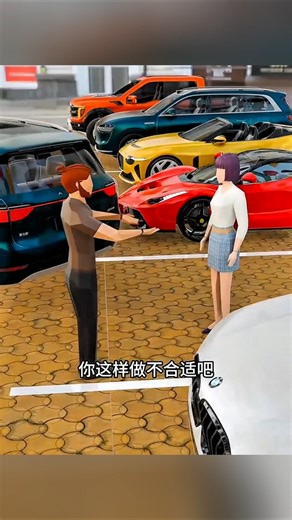 लड़के ने तो सुपर कार से पोपट कर दिया 😂😱 | #short #anime #cartoon