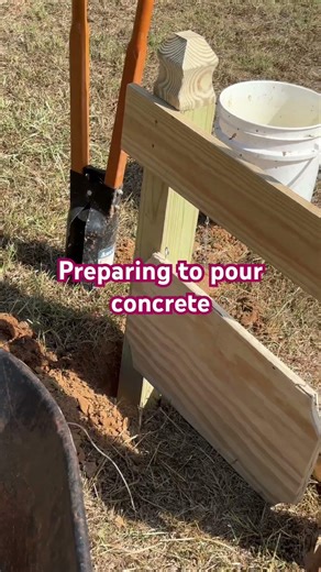 Installing a yard sign 🪧 making sure it’s strong #diy #yardsigns #signs #concrete