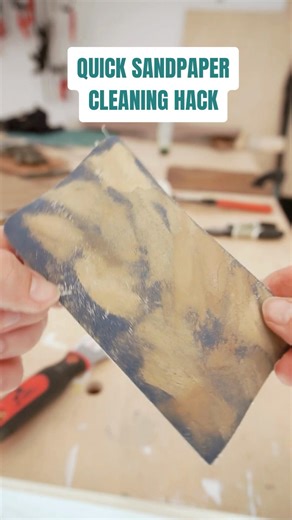 Clogged sandpaper doesn’t mean trash. A quick vacuum + eraser trick makes it reusable again.