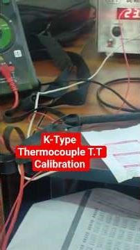 K-Type Thermocouple T.T Calibration #thermocouple #calibration #instrumentation #shorts #viralvideo