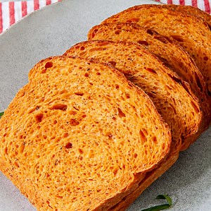 Tomato Basil Bread (Bread Machine Dough + Oven Bake)