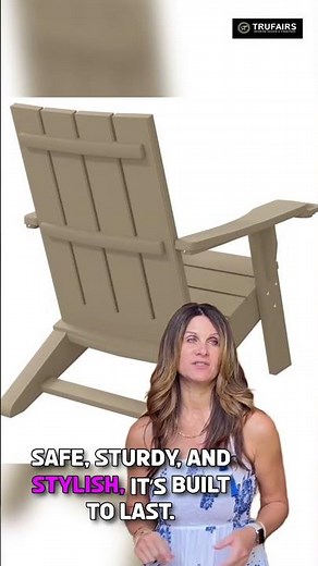 Durable Polypropylene Adirondack Chair | Weather-Resistant Outdoor Comfort