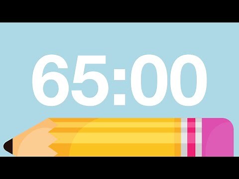 65 Minute Cute Back to School Timer (Chimes Alarm at End)