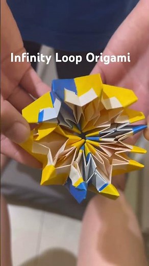 Infinity Loop Paper Origami #origami #paperart #diy #papercrafts #origamihowto