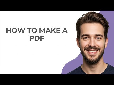 How To Make A PDF - GUIDE!
