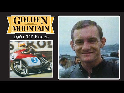 Mike Hailwood wins the 1961 Senior Isle of Man TT Race