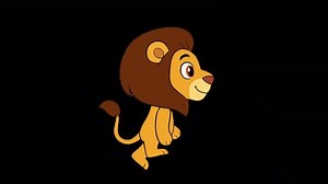 Cartoon Lion Running