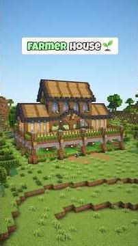 Minecraft Farmer's House🌱 Download in Bio #minecraft #howtobuild #shorts
