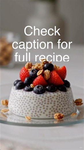 How to make healthy chia pudding it’s healthy and yummy #health #food #breakfast #fyp